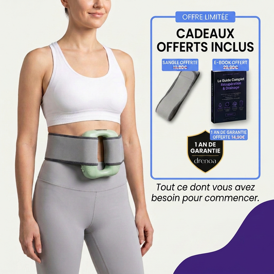 Drenoa Pro Mini porté autour de la taille avec sangle, e-book et garantie 1 an offerts